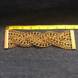 Banana Republic Gold chain braided bracelet